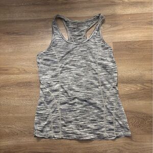 Reebok Women's Black and Gray Tank Top